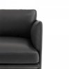Muuto OUTLINE Sofa 2-Osobowa - Różowa - Tkanina Fiord 551 / Czarne Nogi