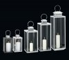 Cilio TORRE Lampion 53 cm Srebrny
