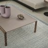 Muuto COUPLE Stolik Kawowy z Ceramicznym Blatem 84x40 cm / Ciemny Dąb - Blat Gładki Niebieski Pale Blue