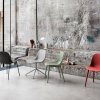 Muuto FIBER SIDE Krzesło z Drewnianą Ramą - Szare