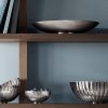 Georg Jensen BERNADOTTE Stalowa Misa Dekoracyjna 32 cm / Srebrna