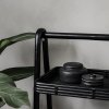 House Doctor ORGA Regał 81 cm - Organizer Rattanowy - Czarny