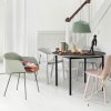 Muuto FIBER ARMCHAIR TUBE BASE Krzesło - Zielone Dusty Green