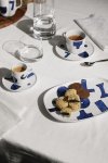 Alessi ITSUMO YUNOKI Filiżanka ze Spodkiem do Kawy 150 ml / Biała Zdobiona