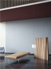 Muuto OUTLINE Leżanka 200 cm Tkanina Granatowa Vidar 554 / Nogi Srebrne Aluminium