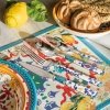 Guzzini FLOWER LEMON Zestaw Sztućców - Komplet 24 El. dla 6 Osób / Niebieski