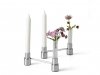Scandinavia Design LINK Świecznik / Wazon 2w1 Srebrny