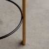 Audo PASSAGE Hoker - Krzesło Barowe 75 cm Dąb Naturalny / Obręcz Czarna