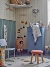 Bloomingville AKSEL Tapicerowany Stołek dla Dzieci / Brązowy