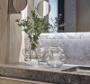 Villa Collection BUBBLE Szklany Wazon do Kwiatów 20 cm Biały