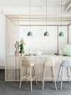 Muuto NERD Hoker - Krzesło Barowe 79 cm Różowy Tan Rose