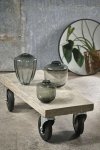 Villa Collection SCANDI Szklany Wazon do Kwiatów 15 cm / Szary