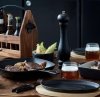 Holm CAST IRON Żeliwna Patelnia Grillowa 28 cm Czarna