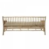 Bloomingville SOLE Sofa z Drewna Bambusowego / Tapicerowane Siedzisko