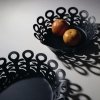 Alessi VIMINI Stalowy Kosz - Misa Dekoracyjna 27 cm / Czarna