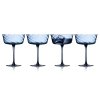 Lyngby Glass VIENNA Kieliszki do Szampana / Koktajlowe 350 ml 4 Szt. / Niebieskie
