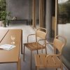 Muuto LINEAR Ogrodowe Krzesło Metalowe z Podłokietnikiem / Niebieskie