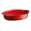 Emile Henry NATURAL CHIC Forma - Owalne Naczynie do Zapiekania 41 cm Czerwona
