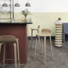 Muuto VISU BAR Hoker - Stołek Barowy 65 cm Dębowy