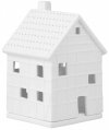 Rader HOME Świecznik - Lampion - Domek Pruski 12 cm Biały