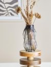 Bloomingville TULLA Szklany Wazon do Kwiatów 32 cm / Szary