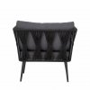 Bloomingville PAVONE Fotel Ogrodowy / Czarny