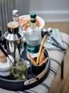 Bloomingville COCKTAIL Zestaw Barmański - Sitko, Otwieracz do Butelek, Łyżka do Mieszania / Czarny