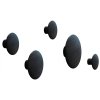 Muuto DOTS Wieszak Drewniany - Zestaw 5 Drewnianych Wieszaków / Czarny