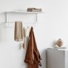 Kristina dam studio GRID Ścienny Wieszak na Ubrania z Półką / Biały