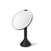 simplehuman SENSOR Lustro Kosmetyczne do Makijażu - Powiększające, z Podświetleniem / Czarny Mat