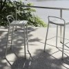 Muuto LINEAR Krzesło Barowe Ogrodowe - Hoker 65 cm / Pomarańczowy