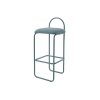 Aytm ANGUI Krzesło Barowe 92,5 cm - Hoker / Niebieski DUSTY BLUE BOUCLÉ