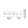Muuto OUTLINE Sofa 3-Osobowa - Brązowa Skóra / Czarne Nogi