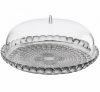 Guzzini TIFFANY Niska Patera z Kloszem do Ciasta 36 cm / Szara