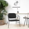 House Doctor KLEVER Krzesło Lounge Chair - Czarne