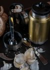Sagaform TO GO Termos Obiadowy 600 ml ze Składaną Łyżką / Złoty
