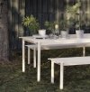 Muuto LINEAR Ogrodowy Stół Stalowy 140 x 75 cm / Niebieski