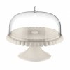 Guzzini TIFFANY Patera z Kloszem do Ciasta 30 cm / Mlecznobiała