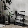 House Doctor ORGA Regał 81 cm - Organizer Rattanowy - Czarny
