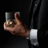 Georg Jensen SKY Stalowe Kostki - Kamienie Chłodzące do Whisky, Drinków 4 Szt. / Srebrne