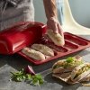 Emile Henry - Ceramiczna Forma do Pieczenia 5 Mini Bagietek - Kremowa