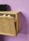 Hubsch HERRINGBONE Dębowa Szafka 100 cm / Ścienna Półka na Buty