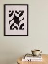 Bloomingville MONO Ilustracja - Grafika Dekoracyjna w Drewnianej Czarnej Ramie