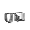 Aytm CURVA Metalowa Ławka 100 cm / Czarna