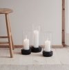 Stelton HURRICANE Lampion - Świecznik 24,5 cm Czarny