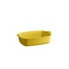 Emile Henry NATURAL CHIC Prostokątna Forma - Naczynie do Zapiekania 22x14,5 cm Żółte