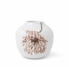 Kähler HAMMERSHØI POPPY Wazon do Kwiatów 13 cm / Biały Zdobiony
