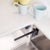 Happy Sinks KITCHEN Magnetyczny Uchwyt na Ściereczkę Kuchenną do Zlewu / Czarny Biokompozyt