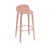 Muuto VISU BAR Hoker - Stołek Barowy 75 cm Różowy