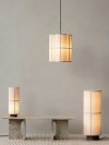 Audo HASHIRA Potrójna Lampa Wisząca 61 cm / Lniany Klosz